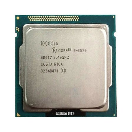 Core i5-3570 CPU - Socket LGA 1155 4 kjerner 4 tråder 3.4GHz 6MB L3 Cache 77W.