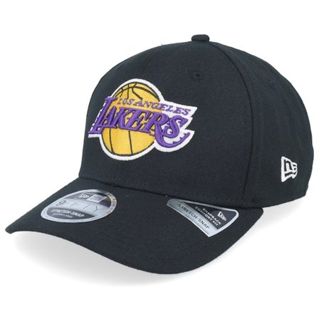 New Era - NBA - Black - adjustable - Cap - LA Lakers Stretch Snap 9Fifty Black Adjustable - Hatstore