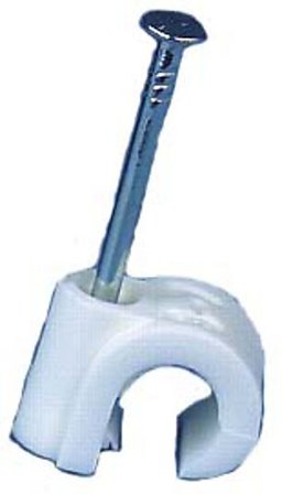 GELIA LEDNINGSKLAMMER 10-14MM RUND HVIT 10STK