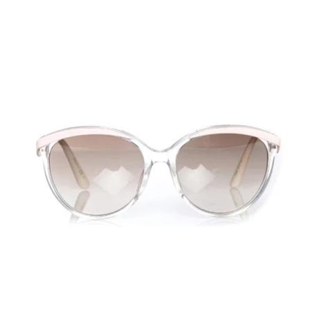 Dior Vintage, Pre-owned Plastic sungles Beige, Dames, Maat:ONE Size,multicolor