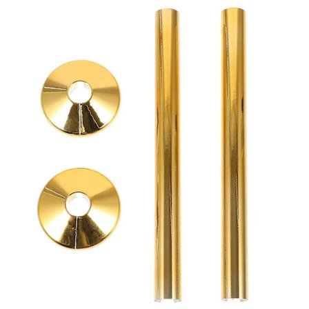 2 sæt rør dækning radiator rør muffe dækplade udskiftning VVS forsyning [D]