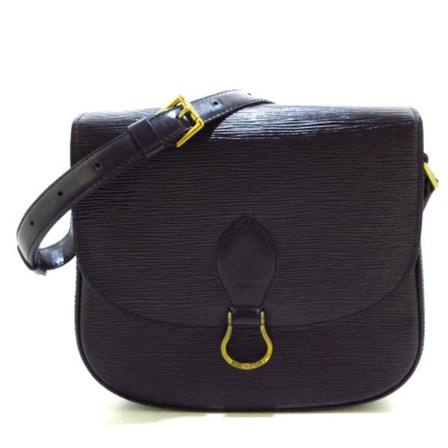 Louis Vuitton Vintage Pre-owned Leather Saint Cloud Tas , Zwart , Dames , Maat: ONE Size Vintage Tassen