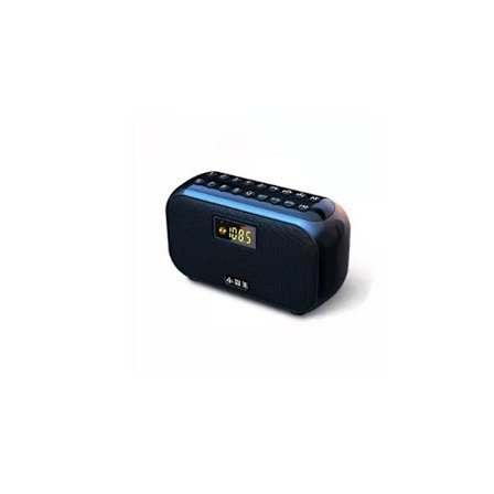 W13 Bärbar Radioinspelare Multifunktionell Kort Usb-diskspelare Trådlös Bluetooth-högtalare Svart