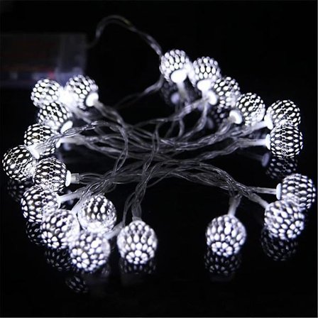 Marokkanske Bold Udendørs Lys Solcelledrevne Lysstreng Globe Fairy