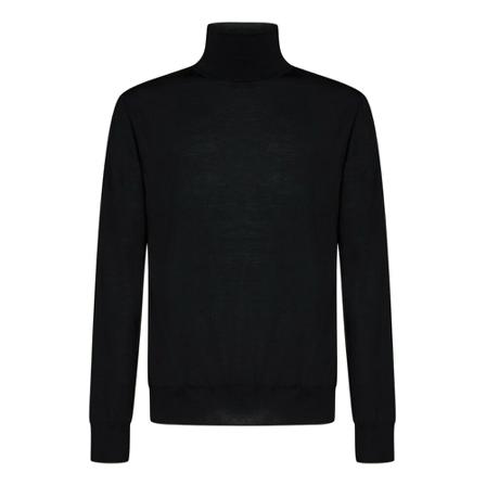 Jil Sander, Turtlenecks Zwart, Heren, Maat:XL,wol