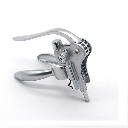 Leverkorkskruv och folie-skärare vintillbehör presentset för alla korktyper (vit nickel)