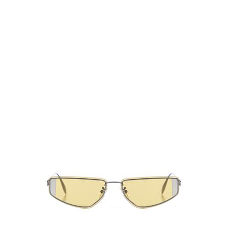Alexander McQueen Solbriller Gul, Dame Solbriller, Størrelse: ONE Size