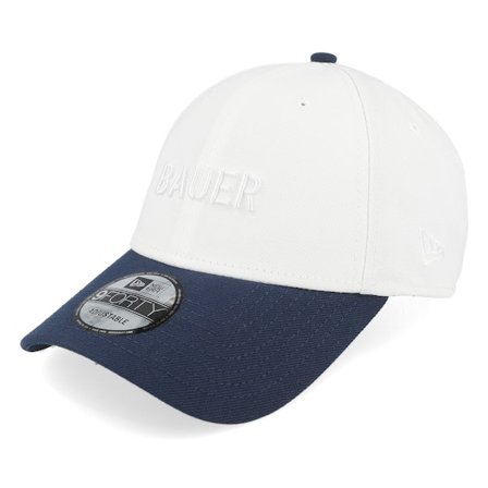 Bauer - White adjustable Gorra - Twotone 9FORTY White/Navy Adjustable @ Hatstore