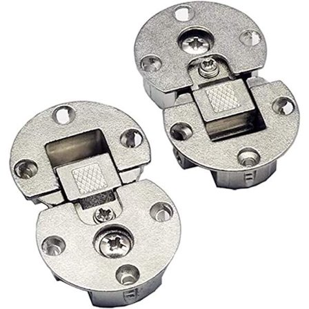 (2 stk) 90 graders svingakseladjusterbare skapdørskjulte hengsler