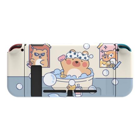 Dockningsbar skyddande väska för Nintendo Switch, söt mjuk TPU slim case cover för NS-konsol och Joy-Con-kontroller