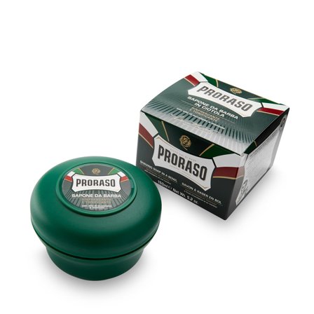 Mydło do golenia z eukaliptusem i mentolem 150 ml dla mężczyzn - Kremy i mydła do golenia