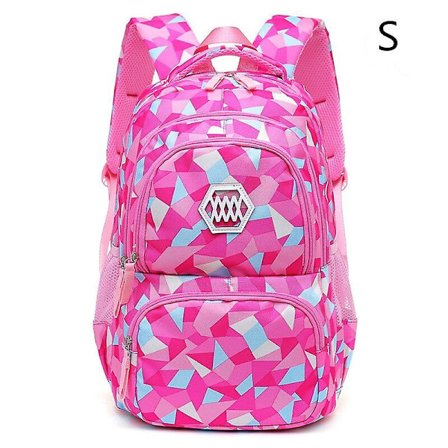 Kvinnors bärbara ryggsäck geometriskt tryck kvinnlig affärsryggsäck vattentät skolväska för tonårsflickor barn bokväska S ros GS S ros_tfrf