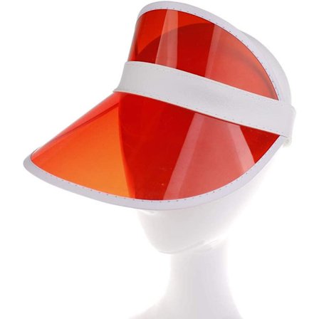 Nøytral UV-beskyttende caps PVC-plast visirhatt med klar V