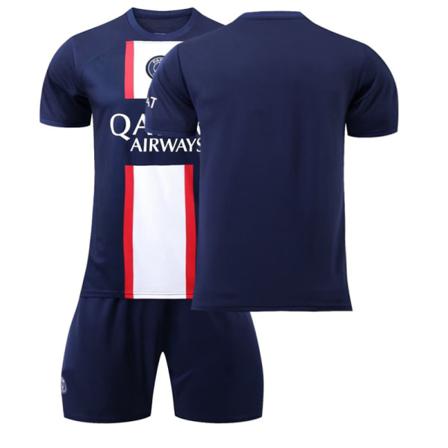 2022 Paris Hemmafotbollströja Kit-vit Blå 26