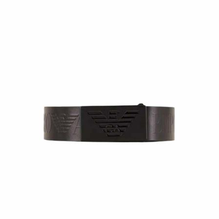 Emporio Armani, Belts Zwart, Heren, Maat:90 CM