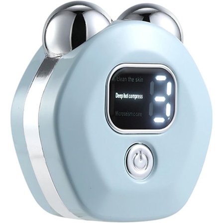 Ansiktsmassager, Mikroströms ansiktsenheter, Elektrisk ansiktsskulpteringsroller, 13,5 x 9,2 cm Anti-Aging och Lyftande terapier, Reseanvändning