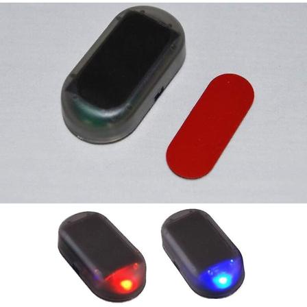 2 stk bilalarmsystem, solenergi bilalarm LED lys