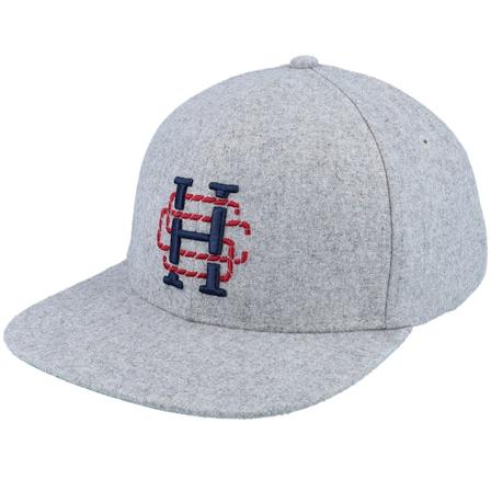 Herschel - Cork snapback Caps - Whaler Classic 6 Panel Hsc Crest Heather Light Grey Snapback @ Hatstore