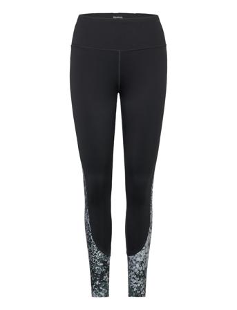 Mod Safari Poly Tigh Running/training Tights Svart Reebok Performance*Betinget Tilbud