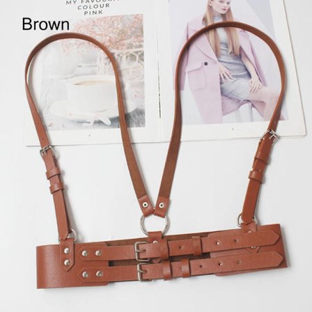 Dame midjebelter Body Chain Belte BRUN