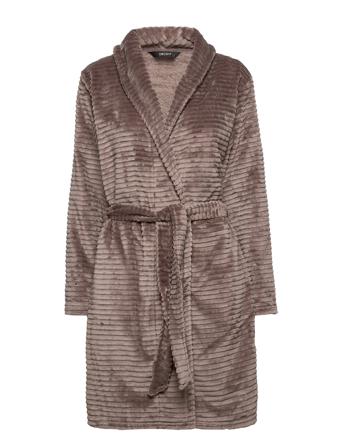 Decoy Short Robe W/Stripes Brown Decoy
