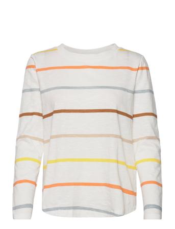 T-Shirts T-shirts & Tops Long-sleeved Valkoinen Esprit Casual
