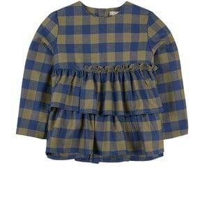 Il Gufo Green Checked Top 3 years - Tops - 3 years - Green - Mädchen