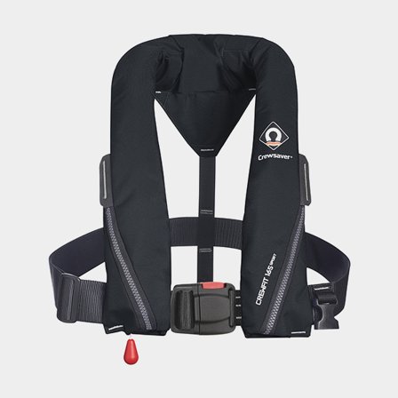 Giubbotto di salvataggio gonfiabile Crewsaver Crewfit Sport 165N Black, automatico + cartuccia di CO2 33 grammi, Taglia unica (> 40 kg)