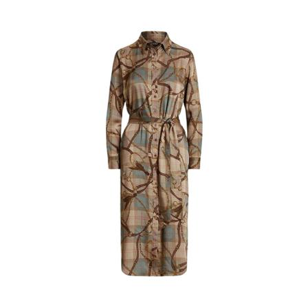Ralph Lauren, Midi Dresses Beige, Dames, Maat:L