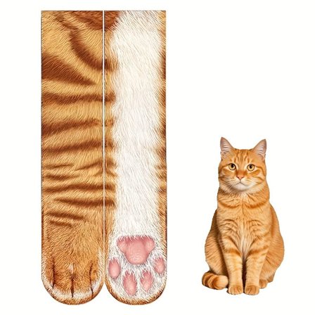 24 Stilar Djurtassstrumpor - Roliga 3D-djurstrumpor med tiger, hund