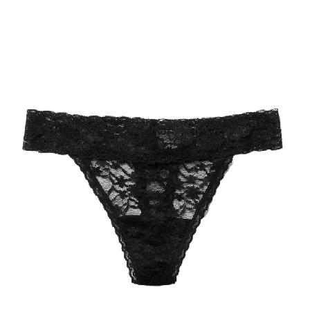 Å WOMAN Stringtrosa med spets FANNY Trosor Svart M