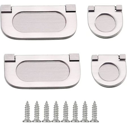 4 delar osynliga handtag Lådhandtag Infällt handtag Köksdörrhandtag Skåp Lådhandtag Möbel Sovrum