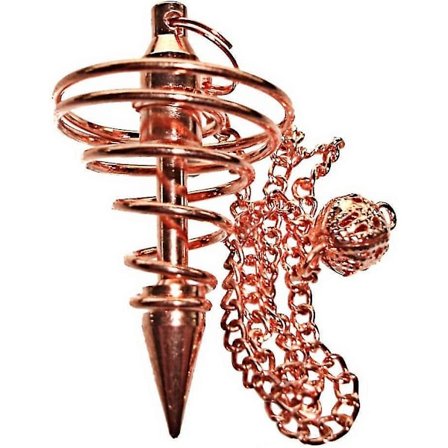 Kobberbelagt Vortex Point Radiestesi-pendel for spådom og healing