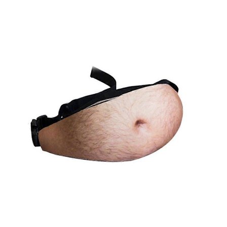 Dad Bag Ølmage-Midjeposer, Dad Bod Lommebok 3D Utendørs Sport Midjeposer for Hiking, Løping