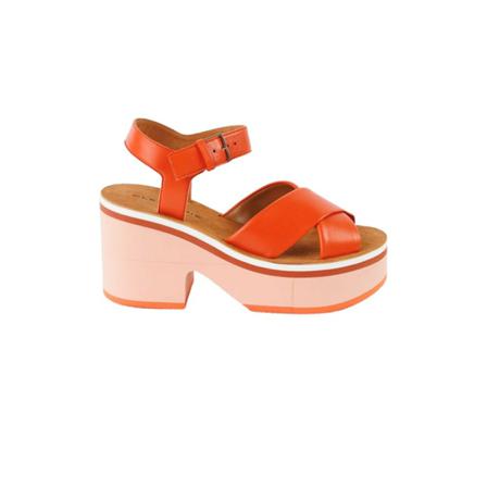 Clergerie - Sandaler - Orange - Dam - Storlek: 36 Eu, Dam, Storlek: 36 EU