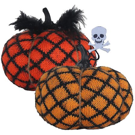 2 stk Fyldt græskar Legetøj Kreativ Fuzzy Græskar Halloween Dekoration Fest Decor