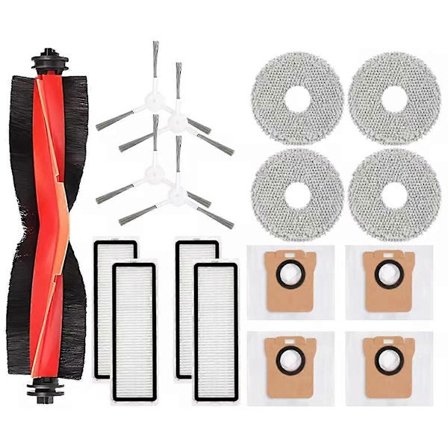 För Robotdammsugare X20 + / X20 Plus Delar Huvudsidoborste Hepa Filter Moppduk Dammpåse Ersättning [DB]