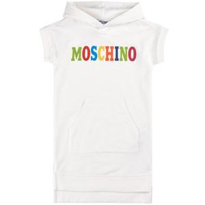 Moschino White Logo Sweat Dress - Dresses - 4 years - White - Mädchen