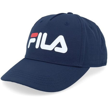 Fila - Blue - adjustable - Cap - Kids Funza 5 Panel Print Linear Logo Black Iris A-Frame Adjustable - Hatstore
