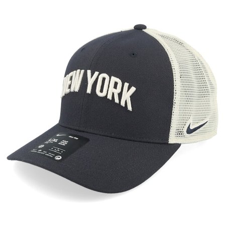 Nike MLB - MLB Zwart trucker Cap - New York Yankees Dri-fit Rise Blue/Natural Trucker - Nike @ Hatstore