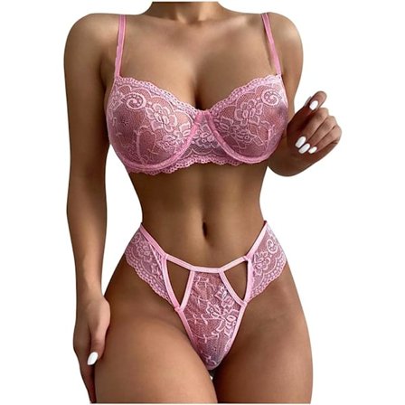 1 stk (Pink) Sexy Lingeri til Kvinder Kvinders Udsnittet BH Trusser