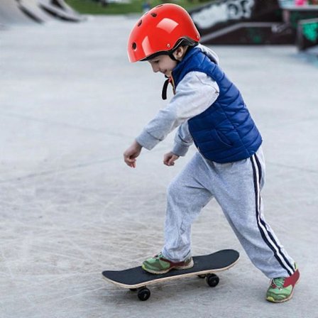 Rött 7 st/set Barnhjälm Knäskydd Armbågsskydd Cykling Skate Cykel Skydd