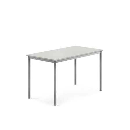 Desk BORÅS, 1200x700x720 mm, grey laminate, alu grey