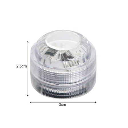 10 stk. Mini Undervands LED Lys, Aled Lys Undervands Vandtætte RGB Flerfarvede LED Lys med 2 Fjernbetjeninger til Pool