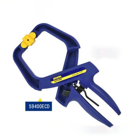 IRWIN Woodworking Collet Irwin Enhånds Hurtigklemme G-klemme (4 tommer 100 mm chuckåpning)