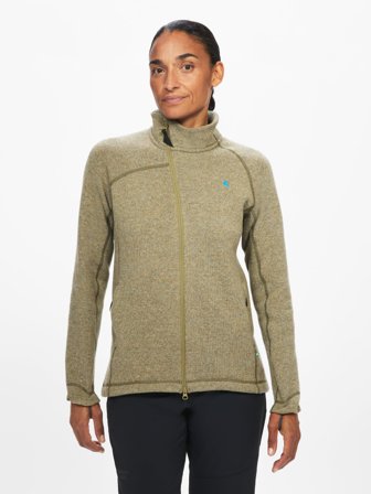 Klättermusen Balder 2.0 Zip Jakke Dame - Light Olive - L