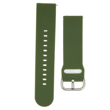 22mm Mjukt Silikon Snabbspänne Remmar för Huawei Watch 3/GT 3/2 Justerbart Silikon Armband Militärgrön