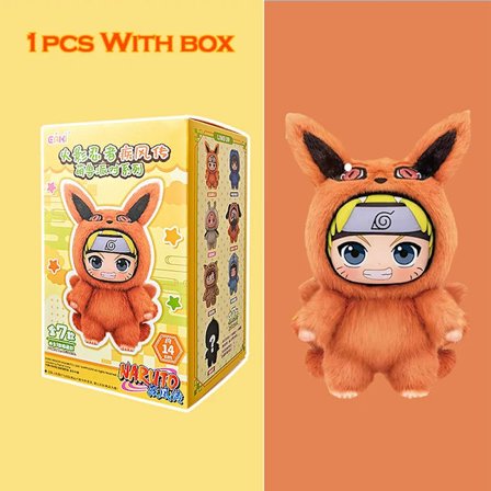 EAKI Naruto Blindboks Shippuden Naruto Uzumaki Sasuke Kakashi Festserie Utstoppet Dukke Håndlaget Ornament Leketøysamling Gave