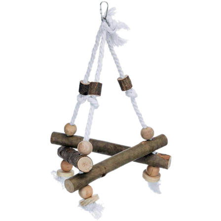Trixie - Natural Living-sving på tau brun 27 x 27 x 27 cm - Fugl - Fugleleker - Leketøy i naturmateriale - ZOO.no