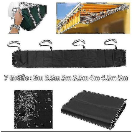 Utomhusmarkis Vattentät cover, infällbar rullgardin Dammtät cover 2,5m